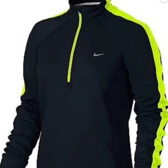 Nike Other - NIKE Dri-Fit Running Half-Zip Black Athletic Jacket